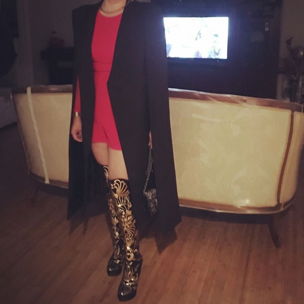 Charlotte Olympia high knee boots💯authentic